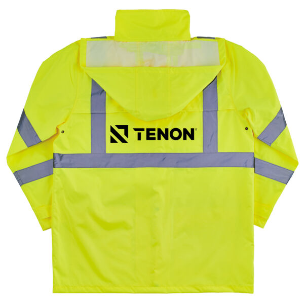 GloWear 8366 Lightweight Hi-Vis Rain Jacket - Printed Logo Thumbnail