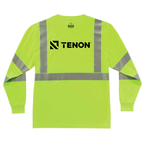 8391 - Hi-Vis Long Sleeve T-shirt - Type R, Class 3 - Printed Logo Thumbnail