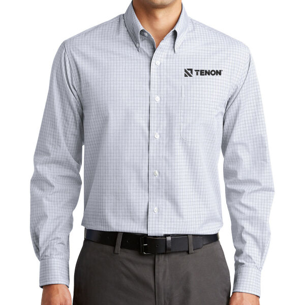 Port Authority Plaid Pattern Easy Care Shirt - Embroidered Logo Thumbnail