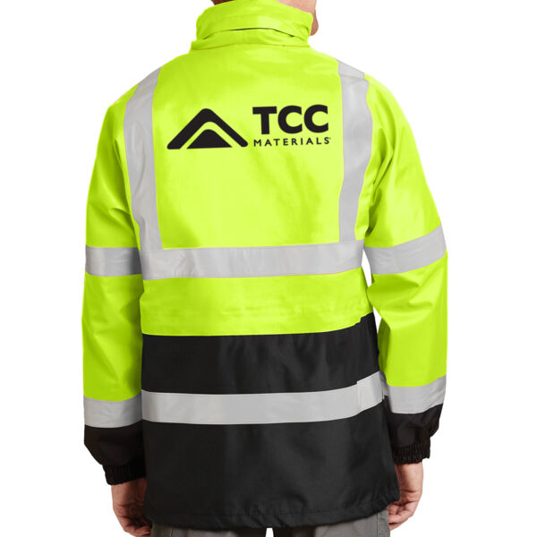 CornerStone - ANSI 107 Class 3 Waterproof Parka - Printed Logo Thumbnail