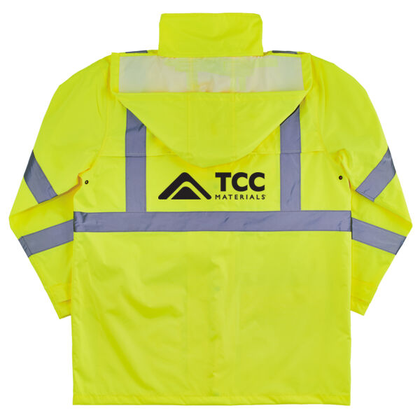 GloWear 8366 Lightweight Hi-Vis Rain Jacket - Printed Logo Thumbnail
