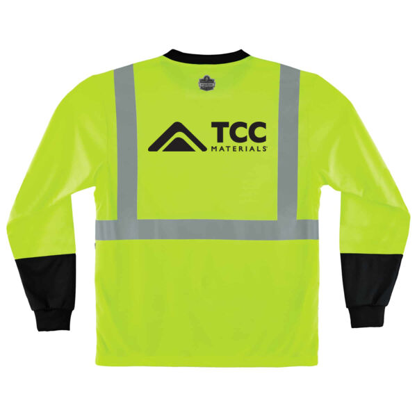 GloWear - Hi-Vis Long Sleeve T-shirt - Type R, Class 2 Black Bottom - Printed Logo Thumbnail