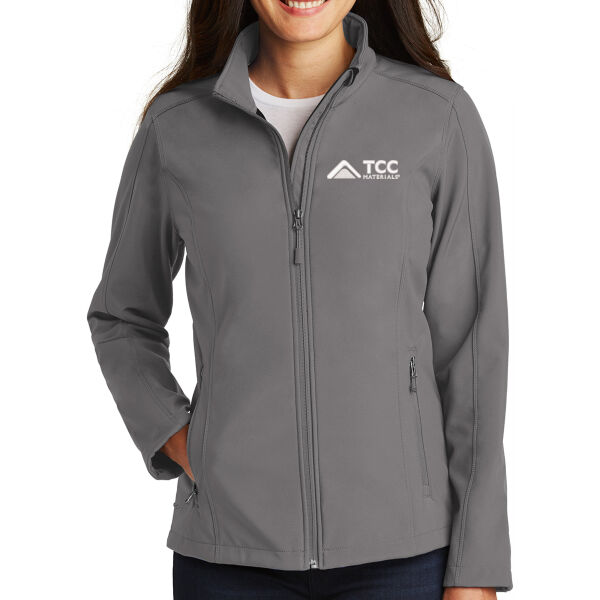 Port Authority Ladies Core Soft Shell Jacket - Embroidered Logo Thumbnail