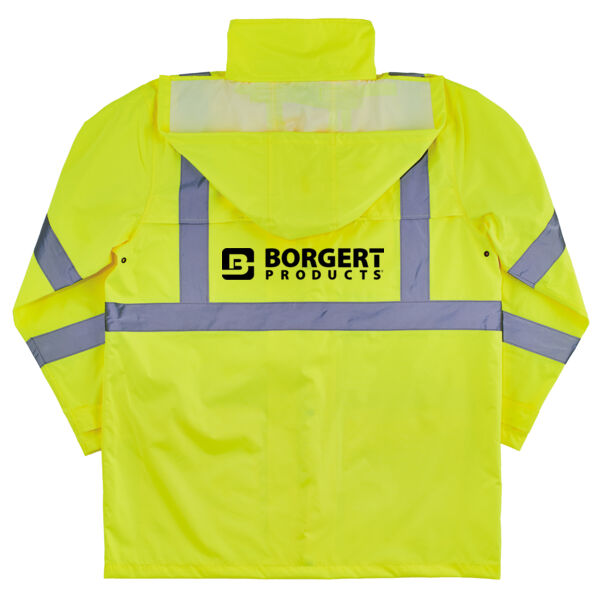 GloWear 8366 Lightweight Hi-Vis Rain Jacket - Screen Print Logo Thumbnail