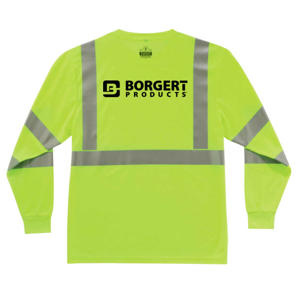 8391 - Hi-Vis Long Sleeve T-shirt - Type R, Class 3 - Printed Logo Thumbnail