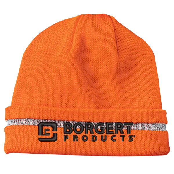 CornerStone - Enhanced Visibility Beanie with Reflective Stripe - Embroidered Logo Thumbnail