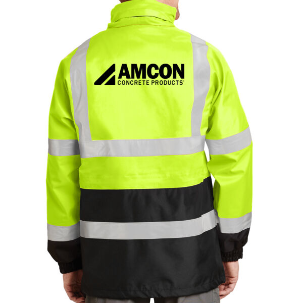 CornerStone - ANSI 107 Class 3 Waterproof Parka - Printed Logo Thumbnail