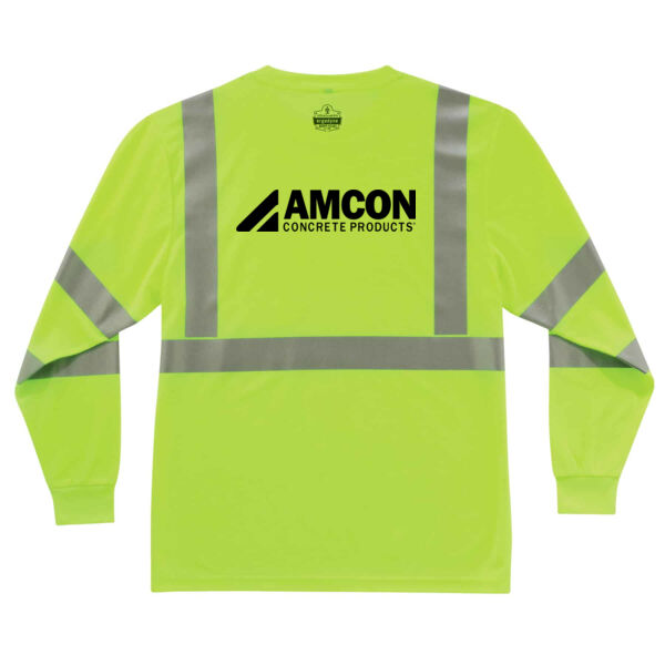 8391 - Hi-Vis Long Sleeve T-shirt - Type R, Class 3 - Printed Logo Thumbnail