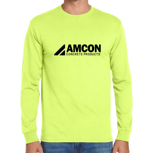 JERZEES - DriPower 50/50 Cotton/Poly Long Sleeve T-shirt - Printed Logo Thumbnail