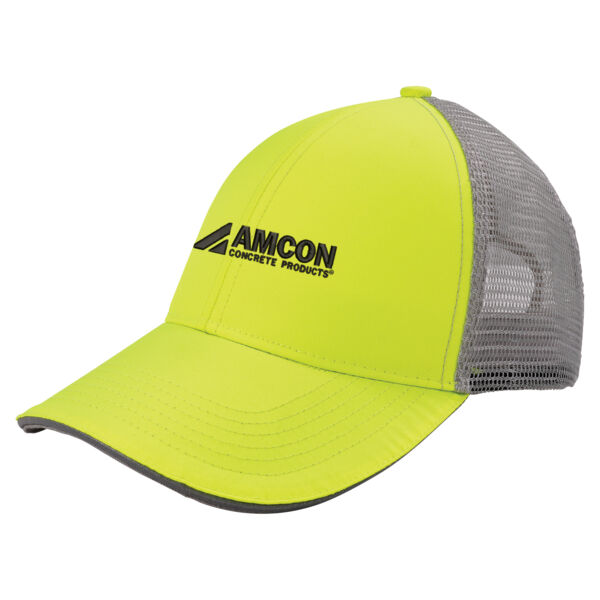 GloWear 8933 Hi-Vis Reflective Snapback Hat - Embroidered Logo Thumbnail