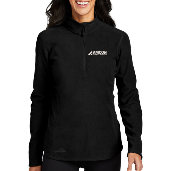 Eddie Bauer Ladies 1/2-Zip MicroFleece Jacket - Embroidered Logo Thumbnail