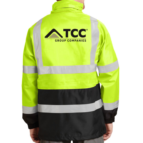 Ansi 107 Class 3 Waterproof Parka - Printed Logo Thumbnail