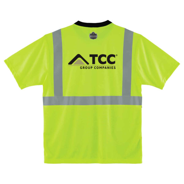 GloWear® 8289BK Type R Class 2 Black Front T-Shirt - Printed Logo Thumbnail