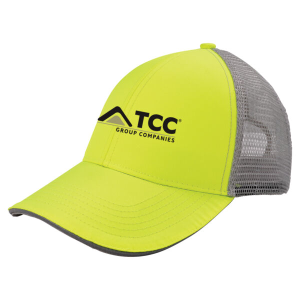 GloWear 8933 Hi-Vis Reflective Snapback Hat - Embroidered Logo Thumbnail