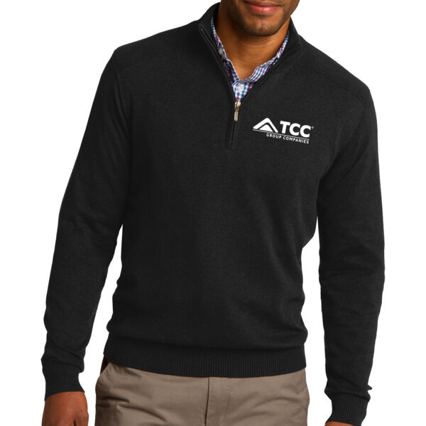 Port Authority 1/2-Zip Sweater - Embroidered Logo Thumbnail