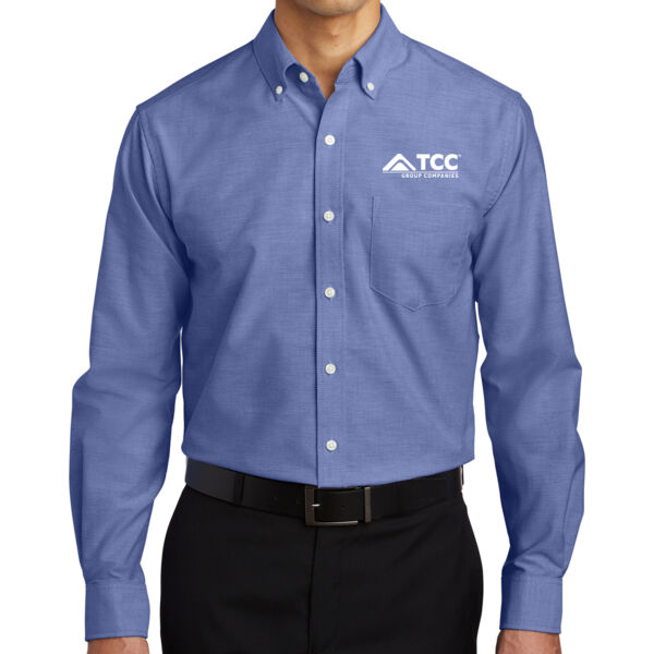 Port Authority SuperPro Oxford Shirt - Embroidered Logo Thumbnail