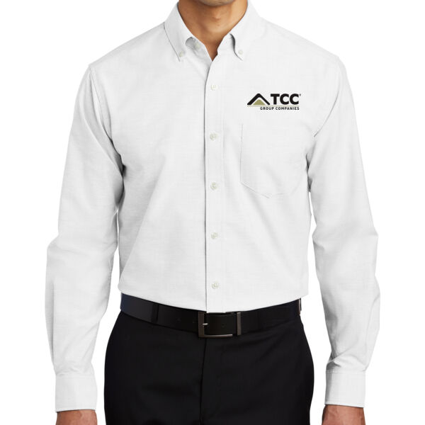 Port Authority SuperPro Oxford Shirt - Embroidered Logo Thumbnail
