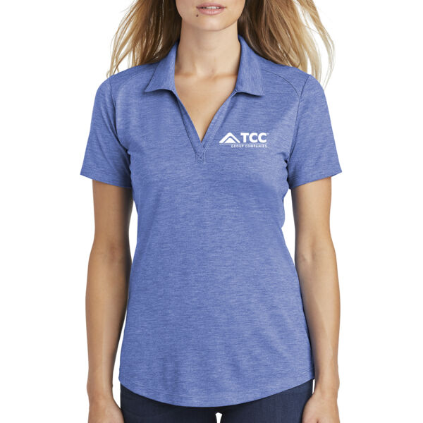 Sport-Tek Ladies PosiCharge Tri-Blend Wicking Polo - Embroidered Logo Thumbnail